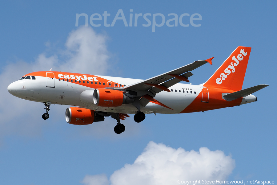easyJet Airbus A319-111 (G-EZAI) | Photo 583683