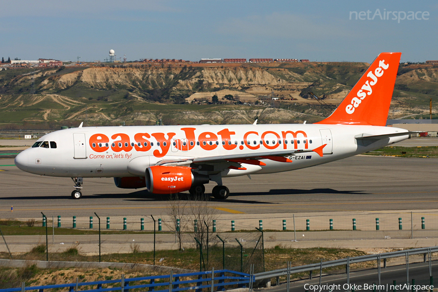 easyJet Airbus A319-111 (G-EZAI) | Photo 42266