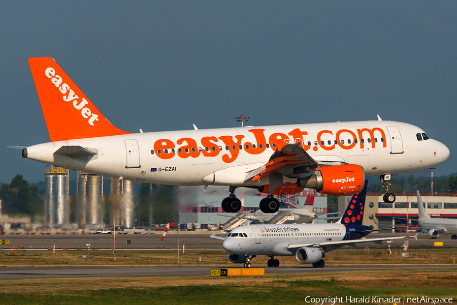 easyJet Airbus A319-111 (G-EZAI) | Photo 292911