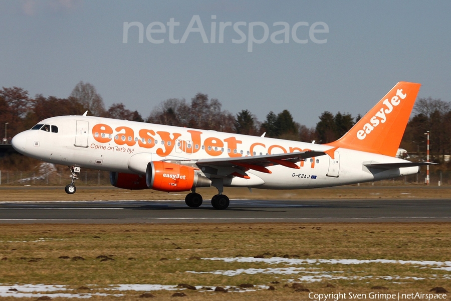 easyJet Airbus A319-111 (G-EZAJ) | Photo 23317