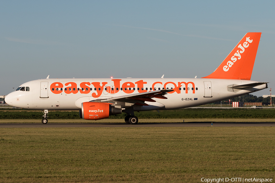 easyJet Airbus A319-111 (G-EZAL) | Photo 605894