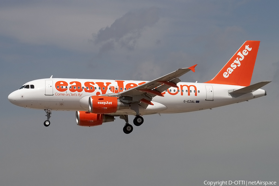 easyJet Airbus A319-111 (G-EZAL) | Photo 164479