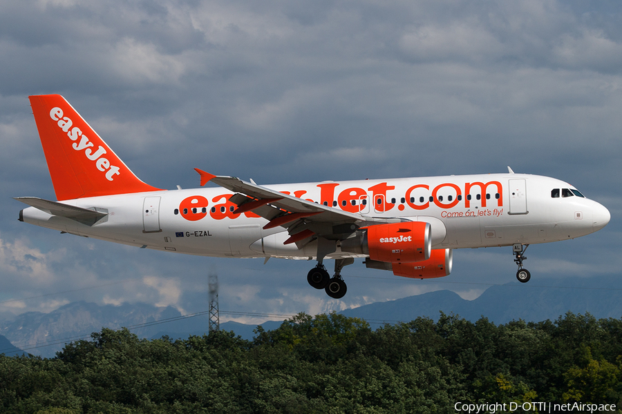 easyJet Airbus A319-111 (G-EZAL) | Photo 201483