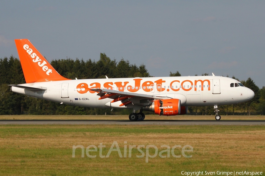 easyJet Airbus A319-111 (G-EZAL) | Photo 53482