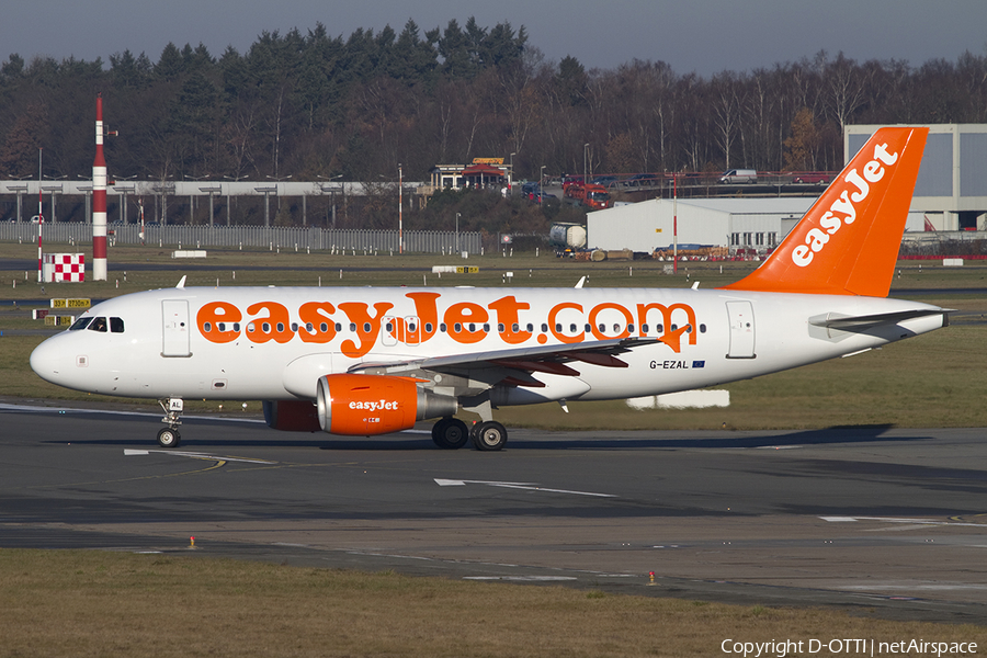 easyJet Airbus A319-111 (G-EZAL) | Photo 399890