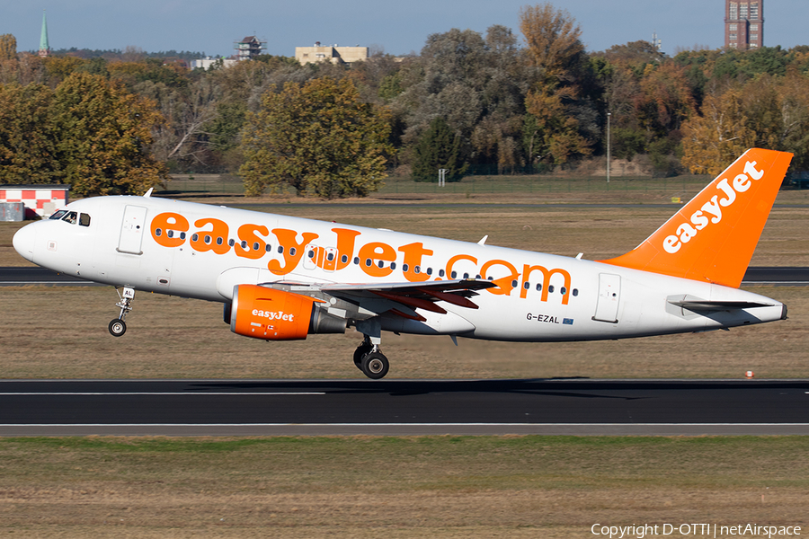 easyJet Airbus A319-111 (G-EZAL) | Photo 273696