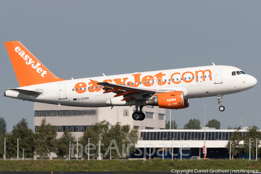 easyJet Airbus A319-111 (G-EZAN) | Photo 255587