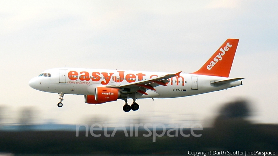 easyJet Airbus A319-111 (G-EZAN) | Photo 205852
