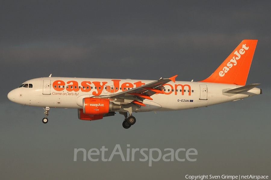 easyJet Airbus A319-111 (G-EZAN) | Photo 15721