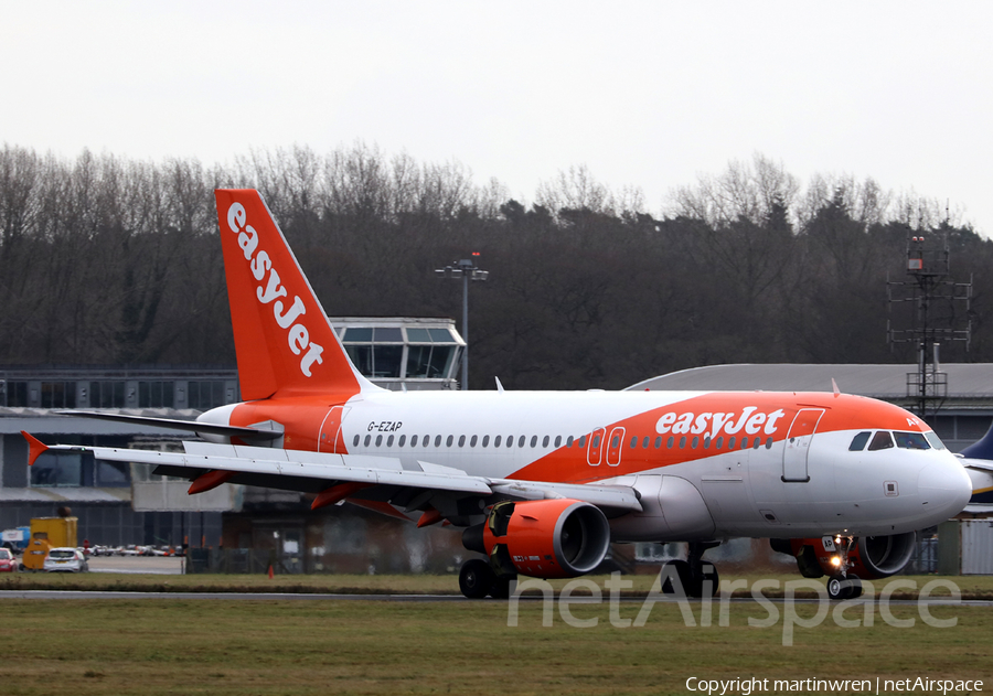 easyJet Airbus A319-111 (G-EZAP) | Photo 284636