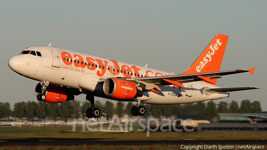 easyJet Airbus A319-111 (G-EZAW) | Photo 210779