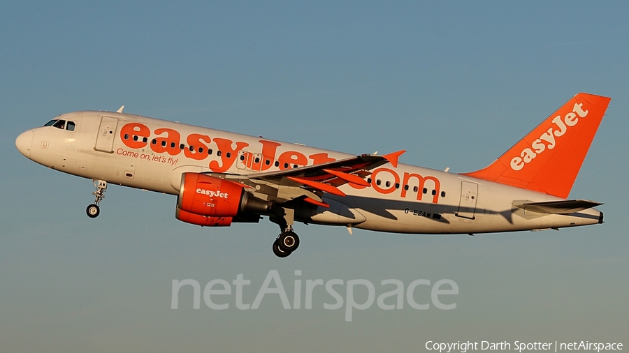 easyJet Airbus A319-111 (G-EZAW) | Photo 210780