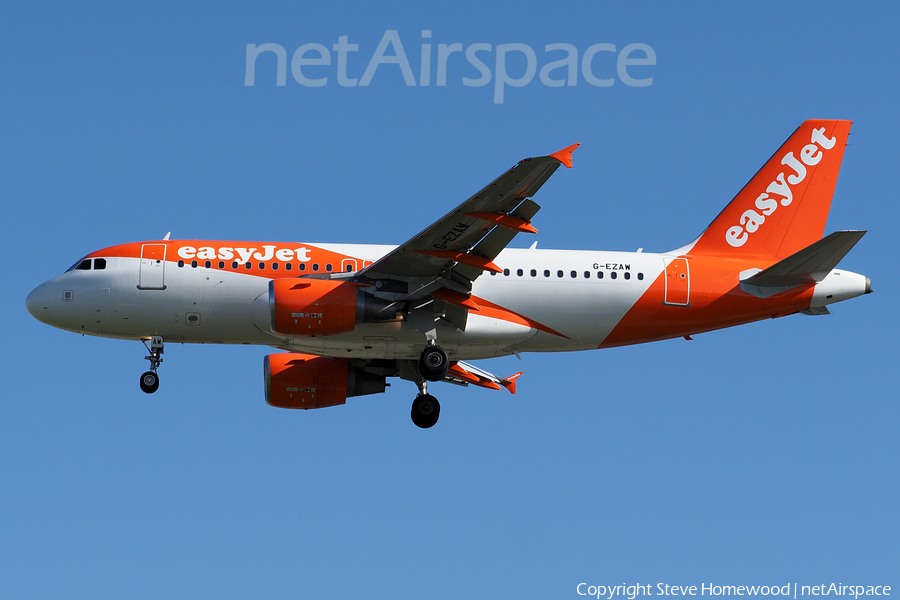 easyJet Airbus A319-111 (G-EZAW) | Photo 534780
