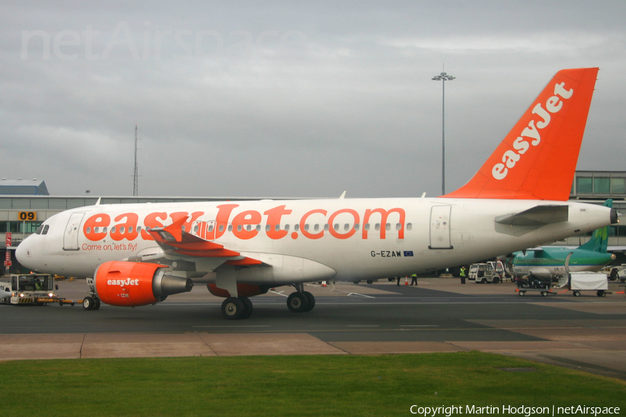 easyJet Airbus A319-111 (G-EZAW) | Photo 14413