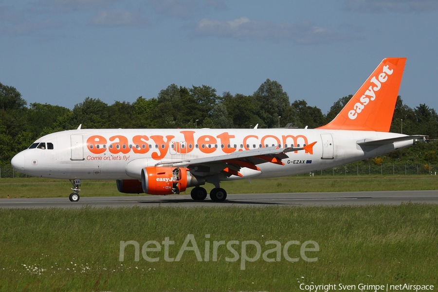 easyJet Airbus A319-111 (G-EZAX) | Photo 27011