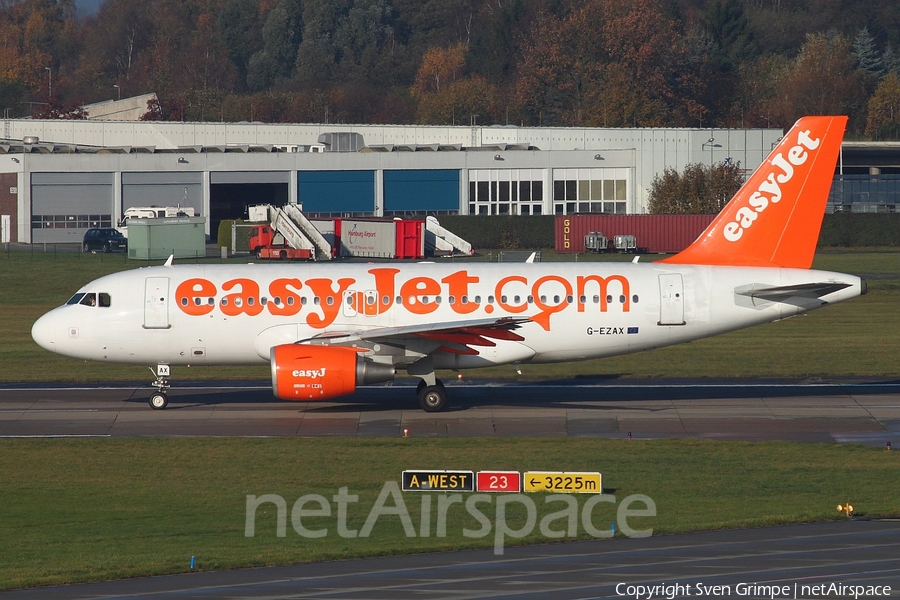 easyJet Airbus A319-111 (G-EZAX) | Photo 61218