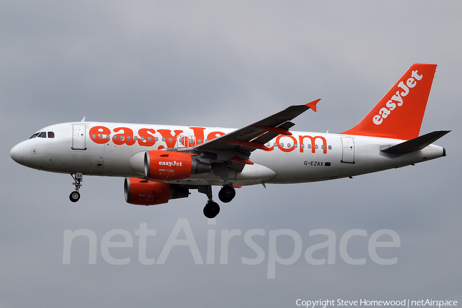 easyJet Airbus A319-111 (G-EZAX) | Photo 110058