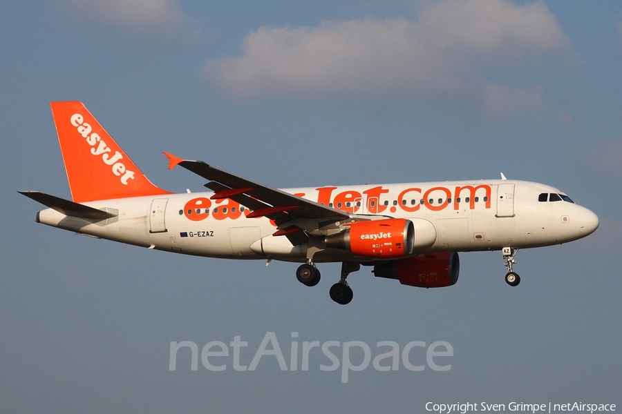 easyJet Airbus A319-111 (G-EZAZ) | Photo 101638