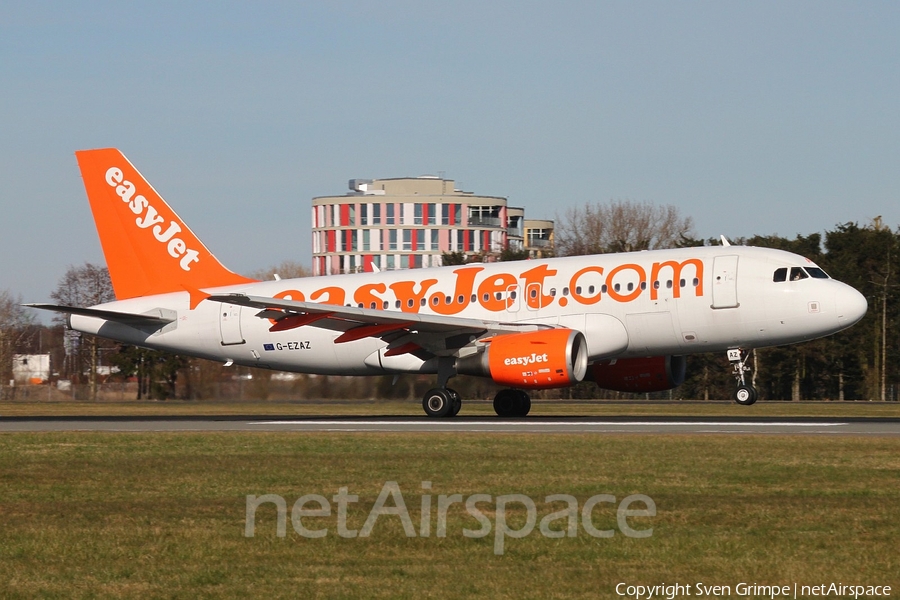 easyJet Airbus A319-111 (G-EZAZ) | Photo 73734