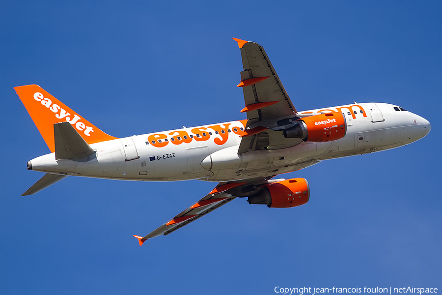 easyJet Airbus A319-111 (G-EZAZ) | Photo 163434