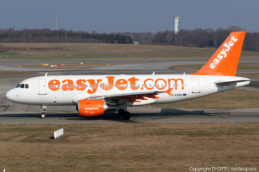 easyJet Airbus A319-111 (G-EZBA) | Photo 483119