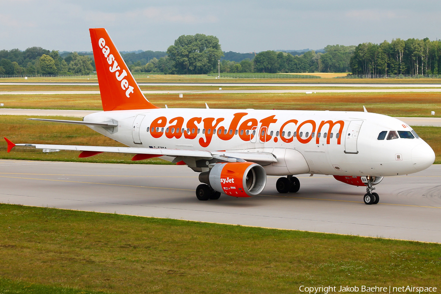 easyJet Airbus A319-111 (G-EZBA) | Photo 176945