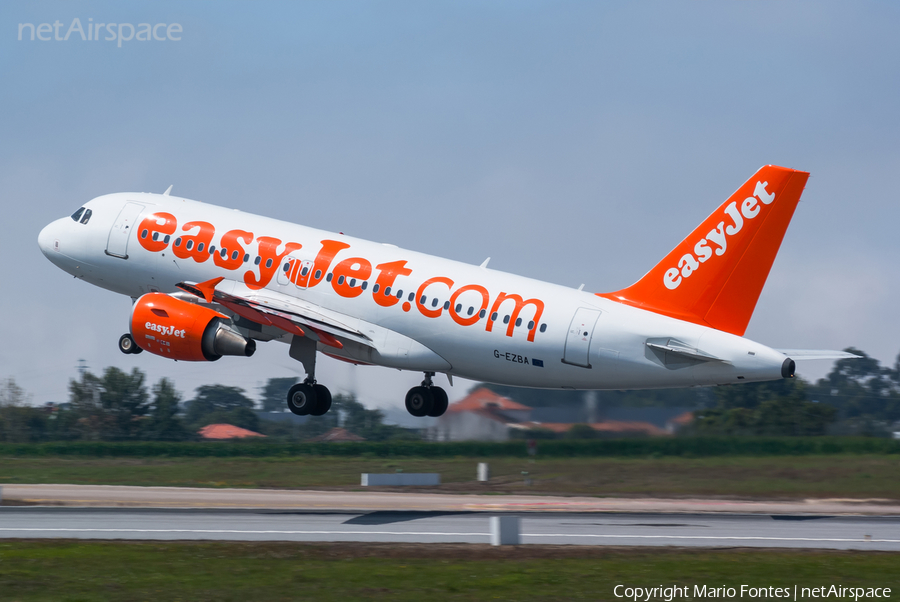 easyJet Airbus A319-111 (G-EZBA) | Photo 56603