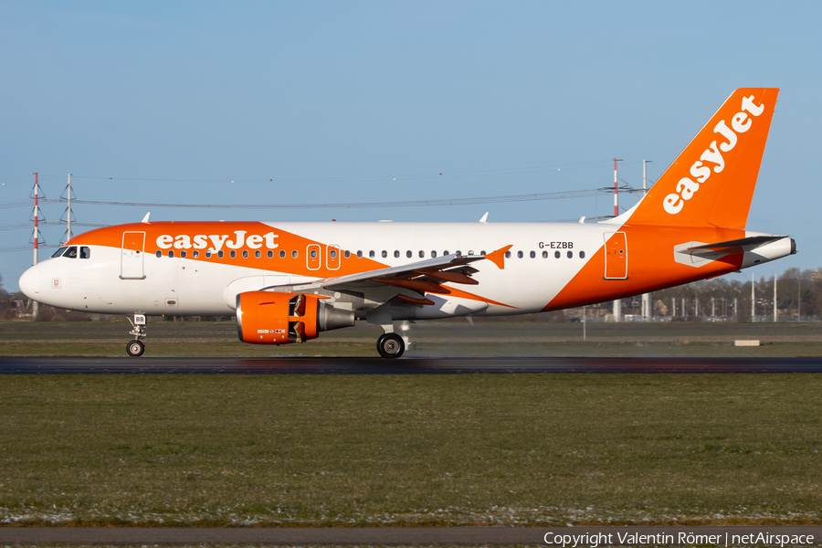 easyJet Airbus A319-111 (G-EZBB) | Photo 579568