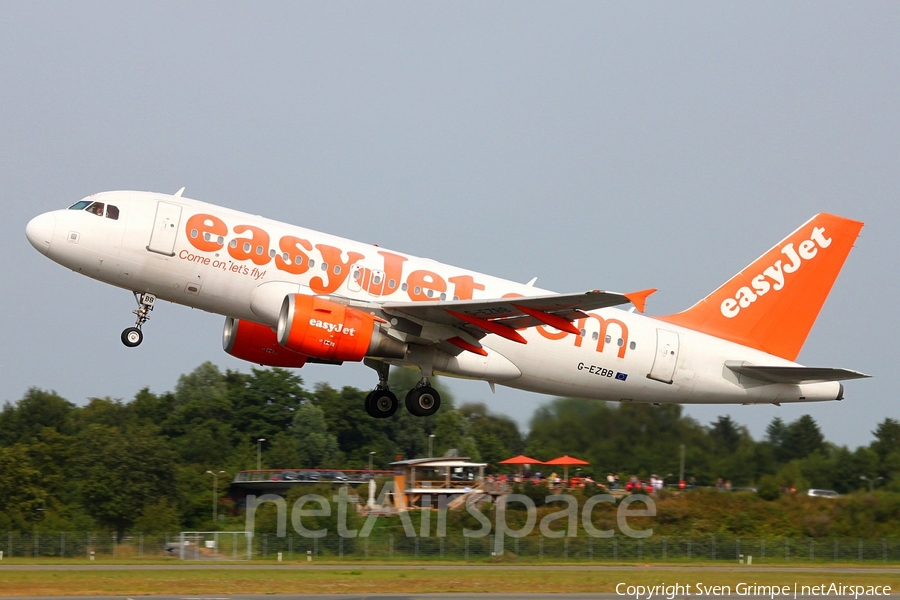 easyJet Airbus A319-111 (G-EZBB) | Photo 29441