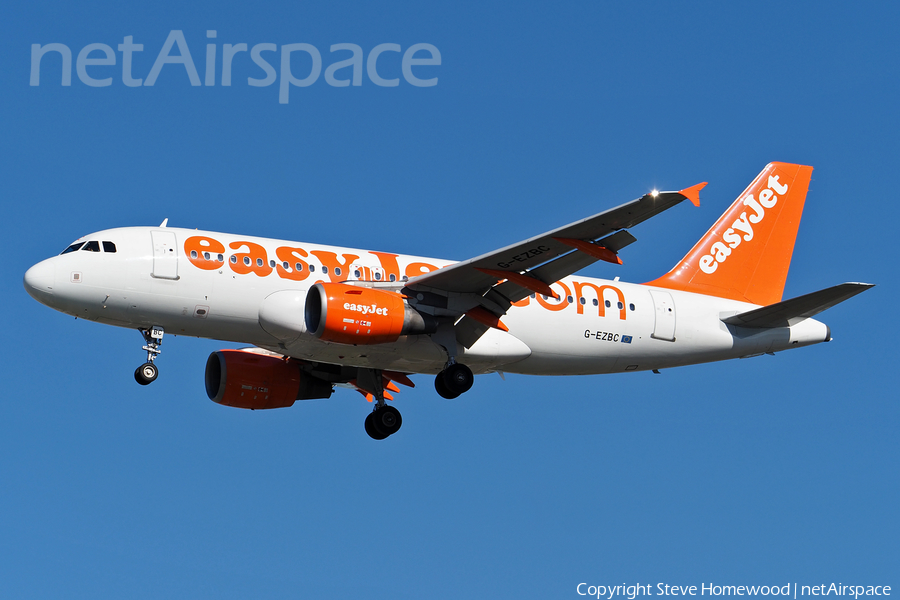 easyJet Airbus A319-111 (G-EZBC) | Photo 281512