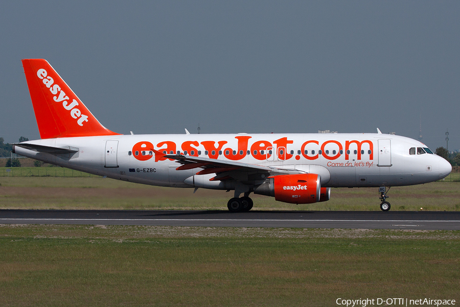 easyJet Airbus A319-111 (G-EZBC) | Photo 262784