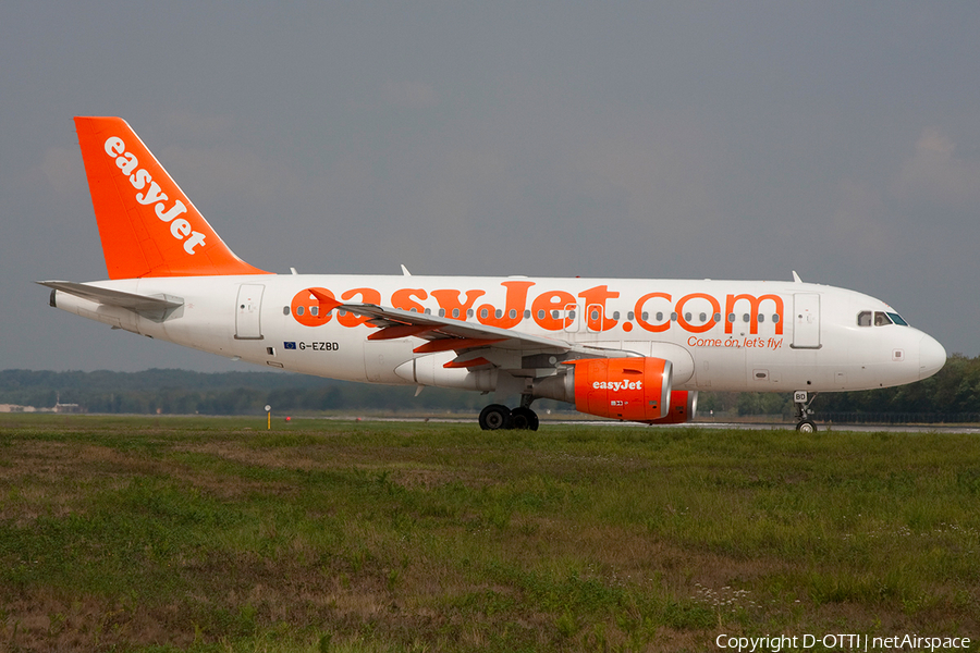 easyJet Airbus A319-111 (G-EZBD) | Photo 369497