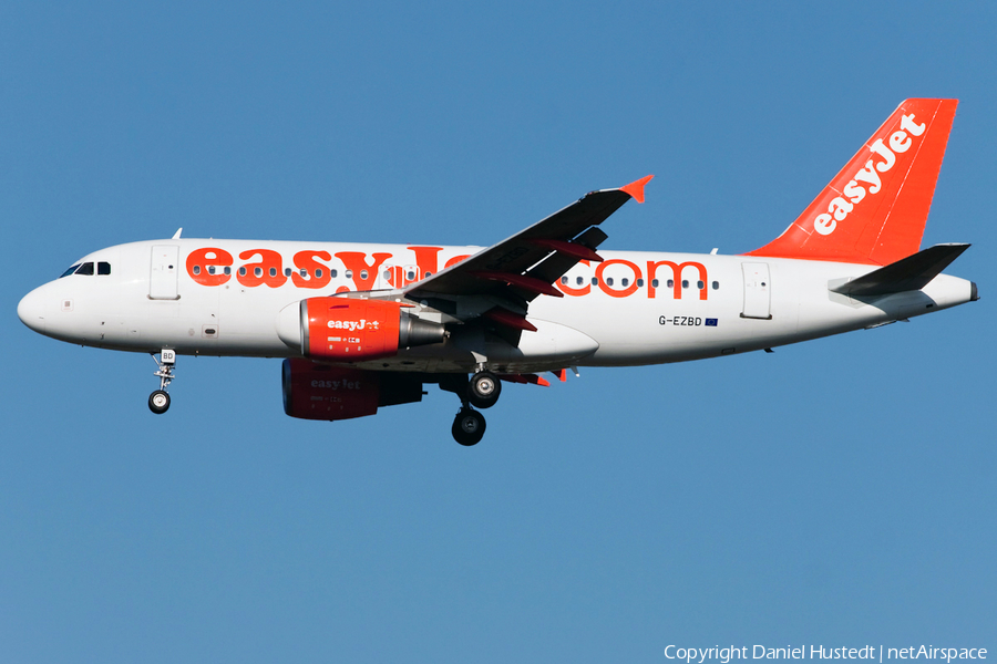 easyJet Airbus A319-111 (G-EZBD) | Photo 476447