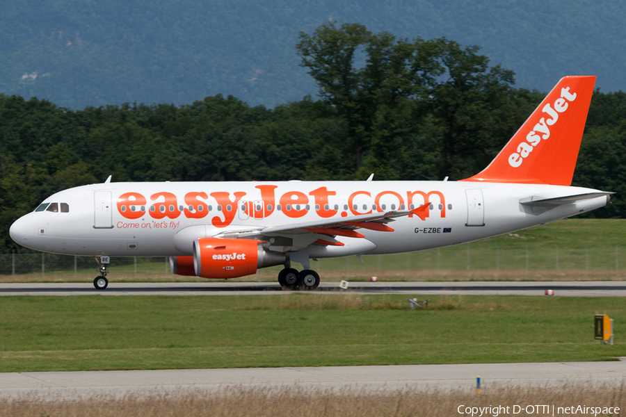 easyJet Airbus A319-111 (G-EZBE) | Photo 201674