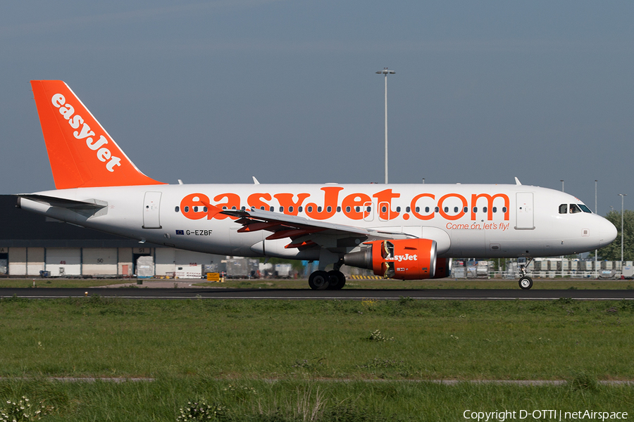 easyJet Airbus A319-111 (G-EZBF) | Photo 199451