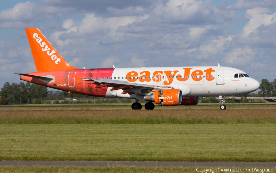 easyJet Airbus A319-111 (G-EZBF) | Photo 422668