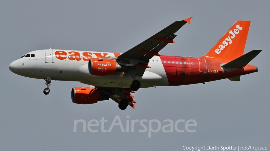 easyJet Airbus A319-111 (G-EZBF) | Photo 221749