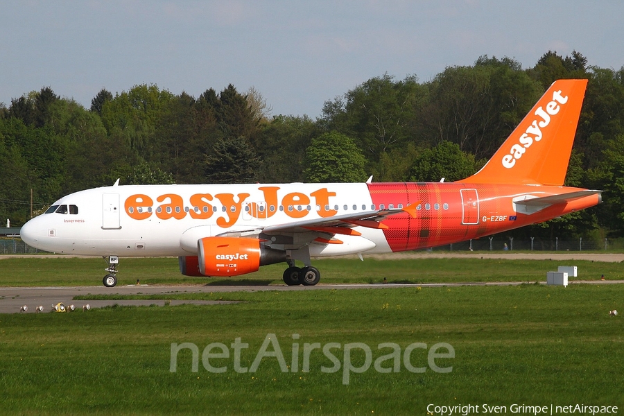 easyJet Airbus A319-111 (G-EZBF) | Photo 46187