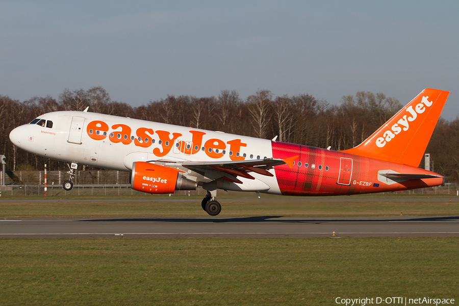 easyJet Airbus A319-111 (G-EZBF) | Photo 487218