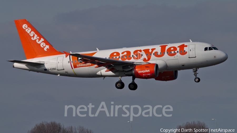 easyJet Airbus A319-111 (G-EZBG) | Photo 234277