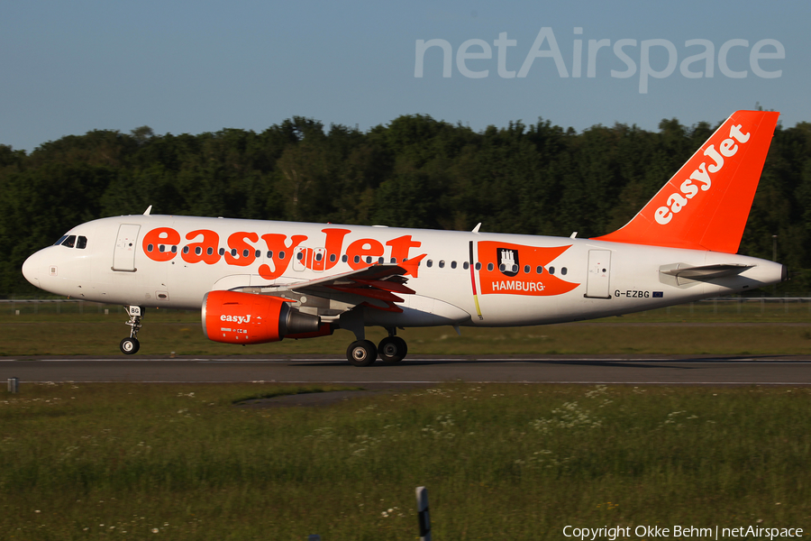 easyJet Airbus A319-111 (G-EZBG) | Photo 165611