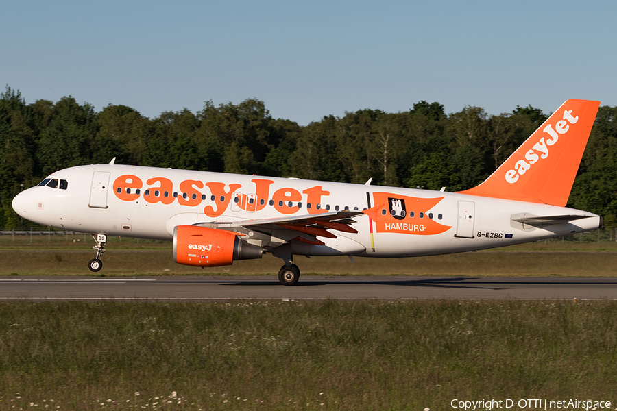 easyJet Airbus A319-111 (G-EZBG) | Photo 166239
