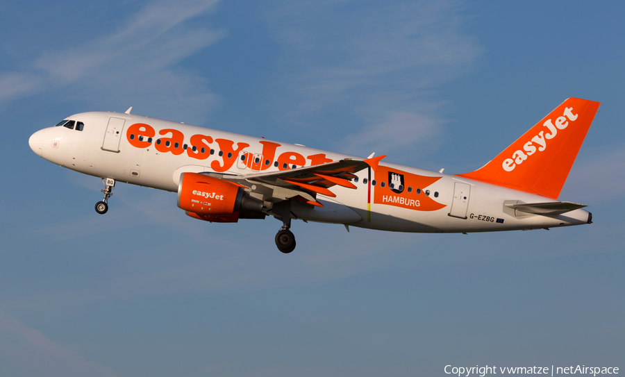 easyJet Airbus A319-111 (G-EZBG) | Photo 196812