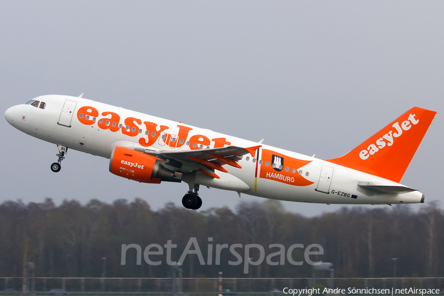 easyJet Airbus A319-111 (G-EZBG) | Photo 44369