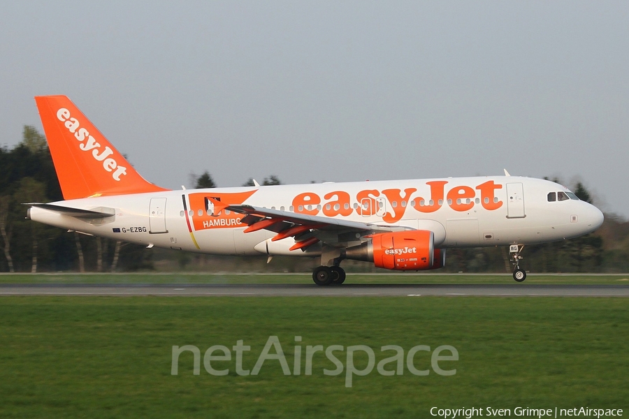 easyJet Airbus A319-111 (G-EZBG) | Photo 44506
