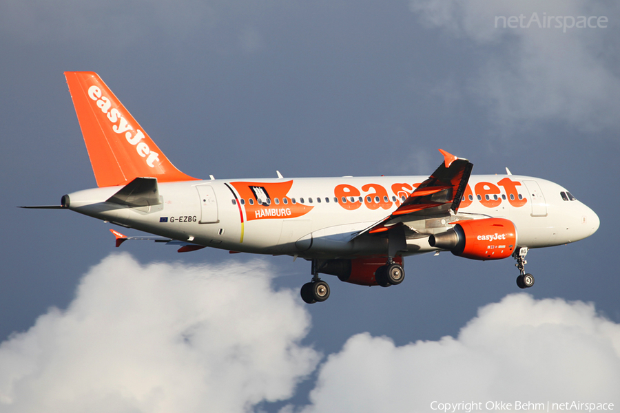 easyJet Airbus A319-111 (G-EZBG) | Photo 47187