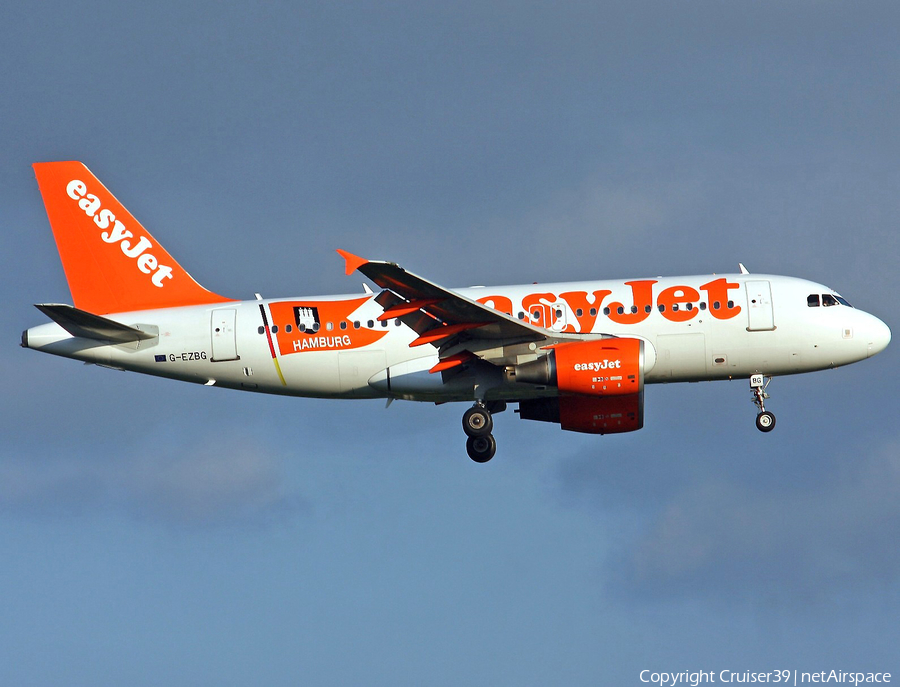 easyJet Airbus A319-111 (G-EZBG) | Photo 63654