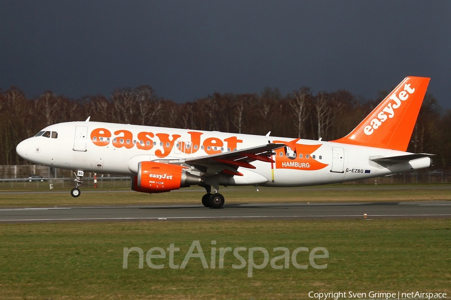 easyJet Airbus A319-111 (G-EZBG) | Photo 77742