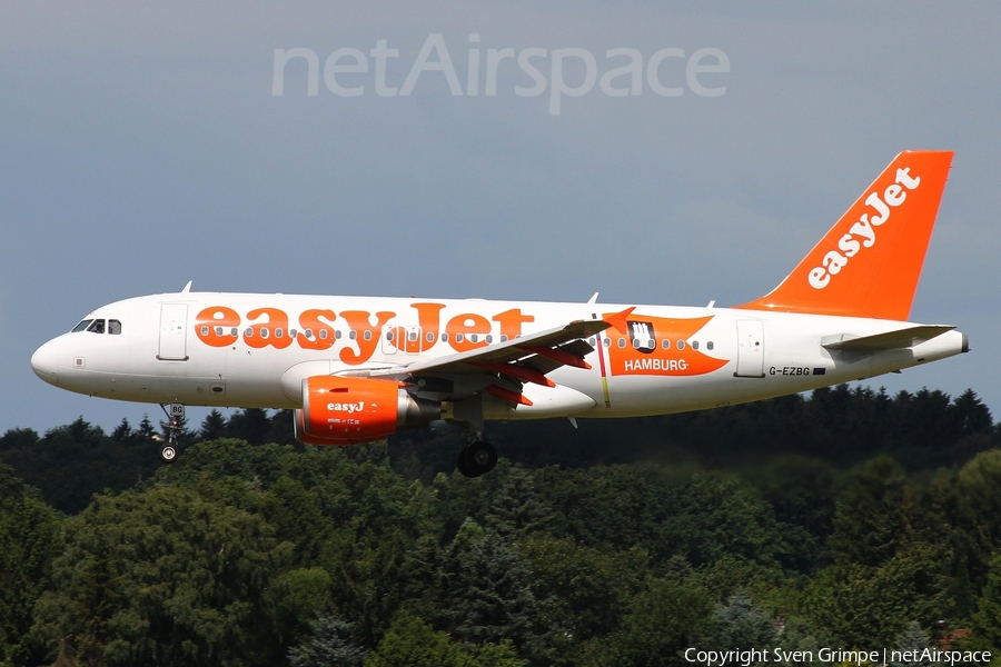 easyJet Airbus A319-111 (G-EZBG) | Photo 446936