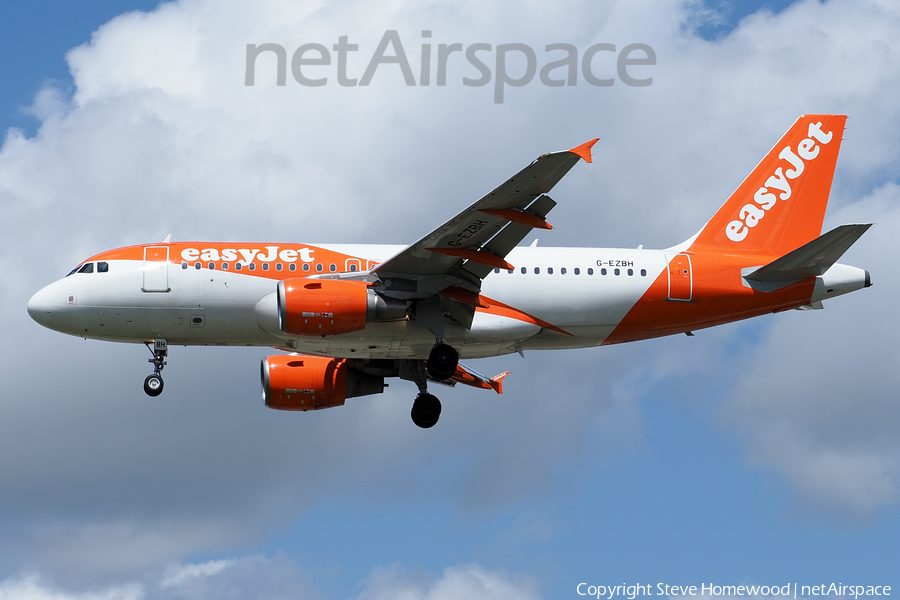 easyJet Airbus A319-111 (G-EZBH) | Photo 534781